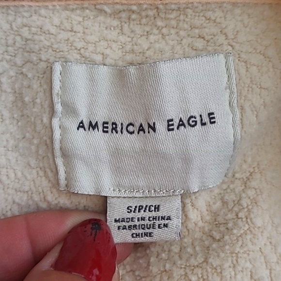 American Eagle Outfitters Peach Distressed Crewneck Ocean Waves Sweater Womens S - Picture 16 of 17